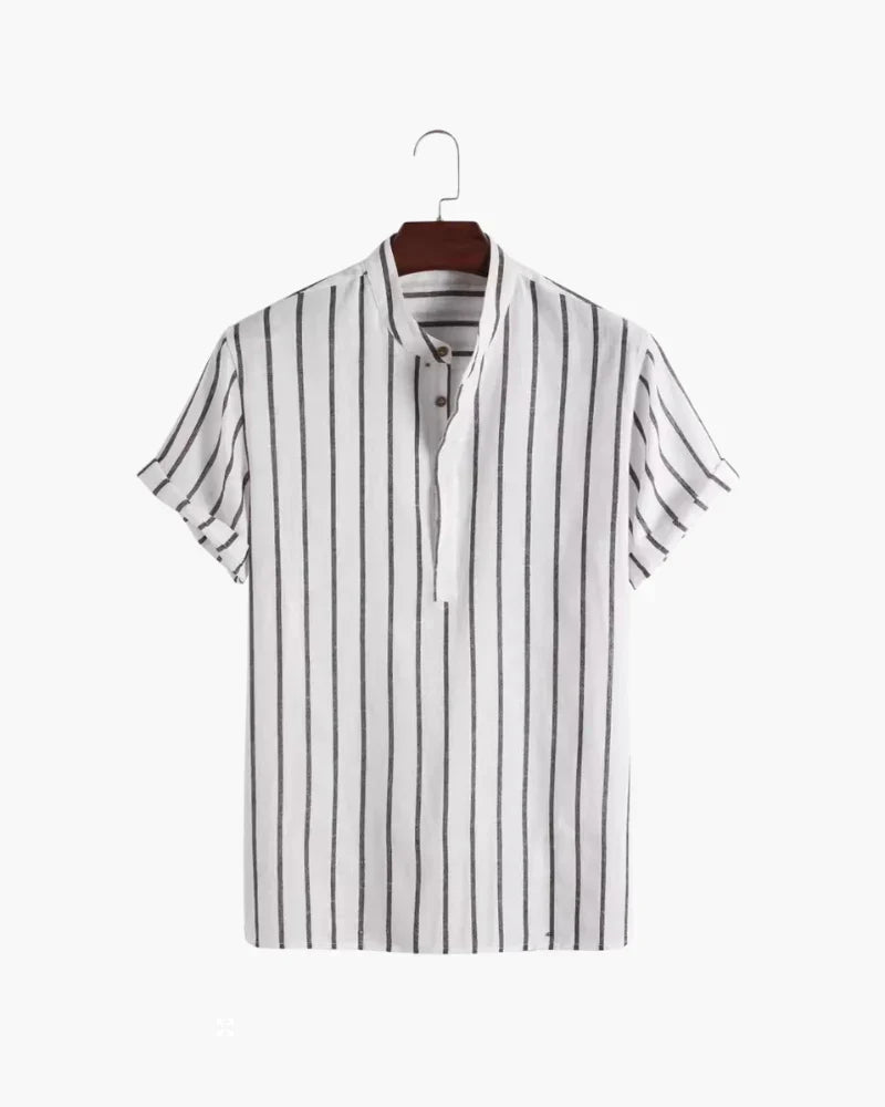 Vittorio Valbonne Striped Linen Shirt
