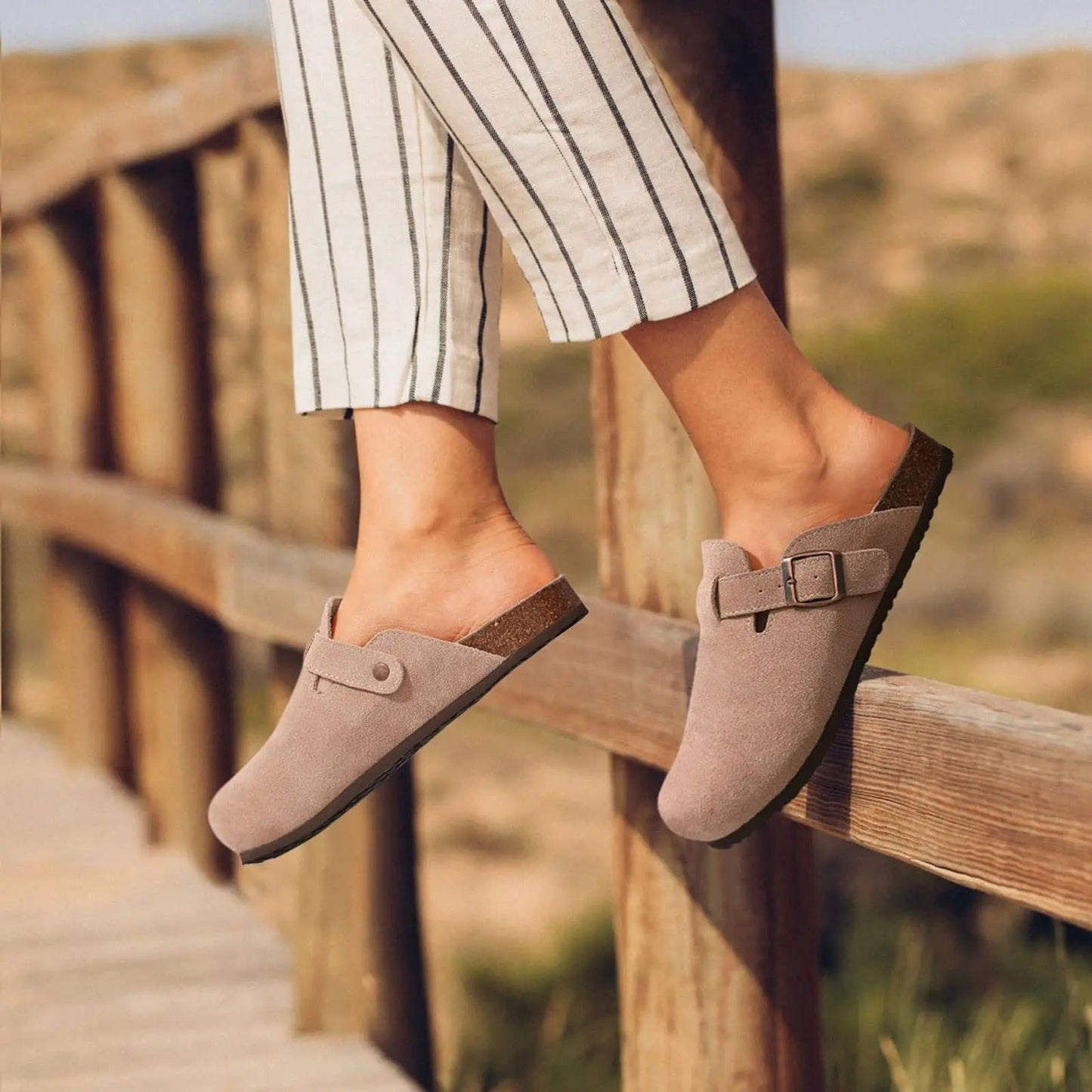 Vittorio Torino Suede Clogs