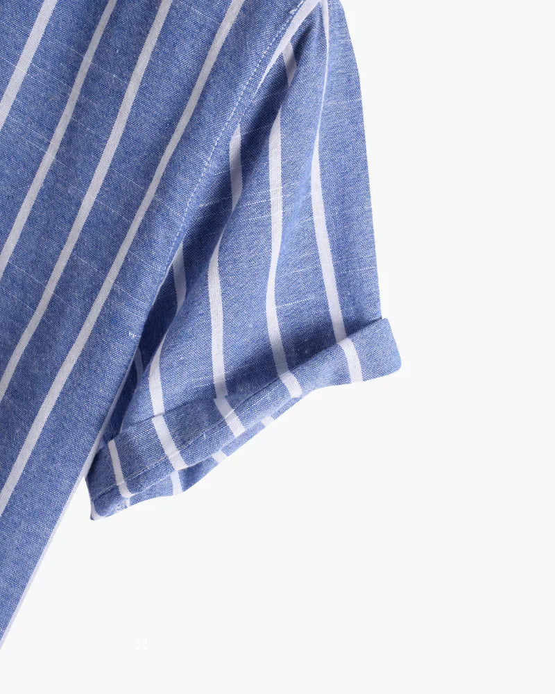 Vittorio Valbonne Striped Linen Shirt