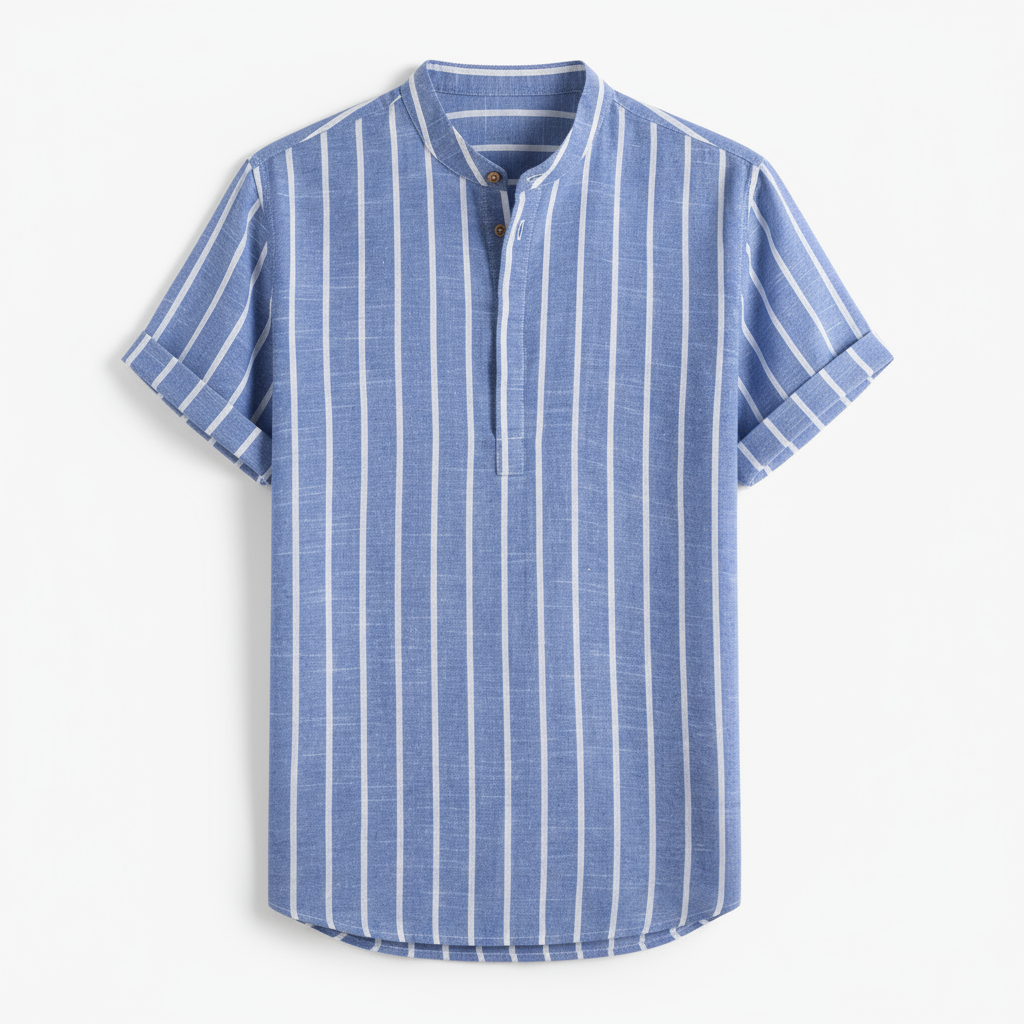 Vittorio Valbonne Striped Linen Shirt