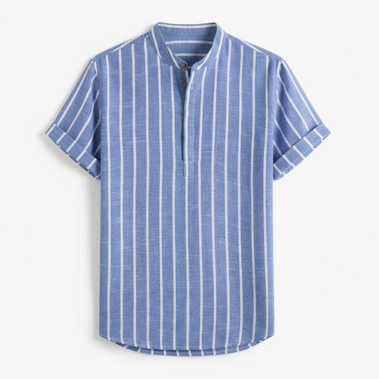 Vittorio Valbonne Striped Linen Shirt