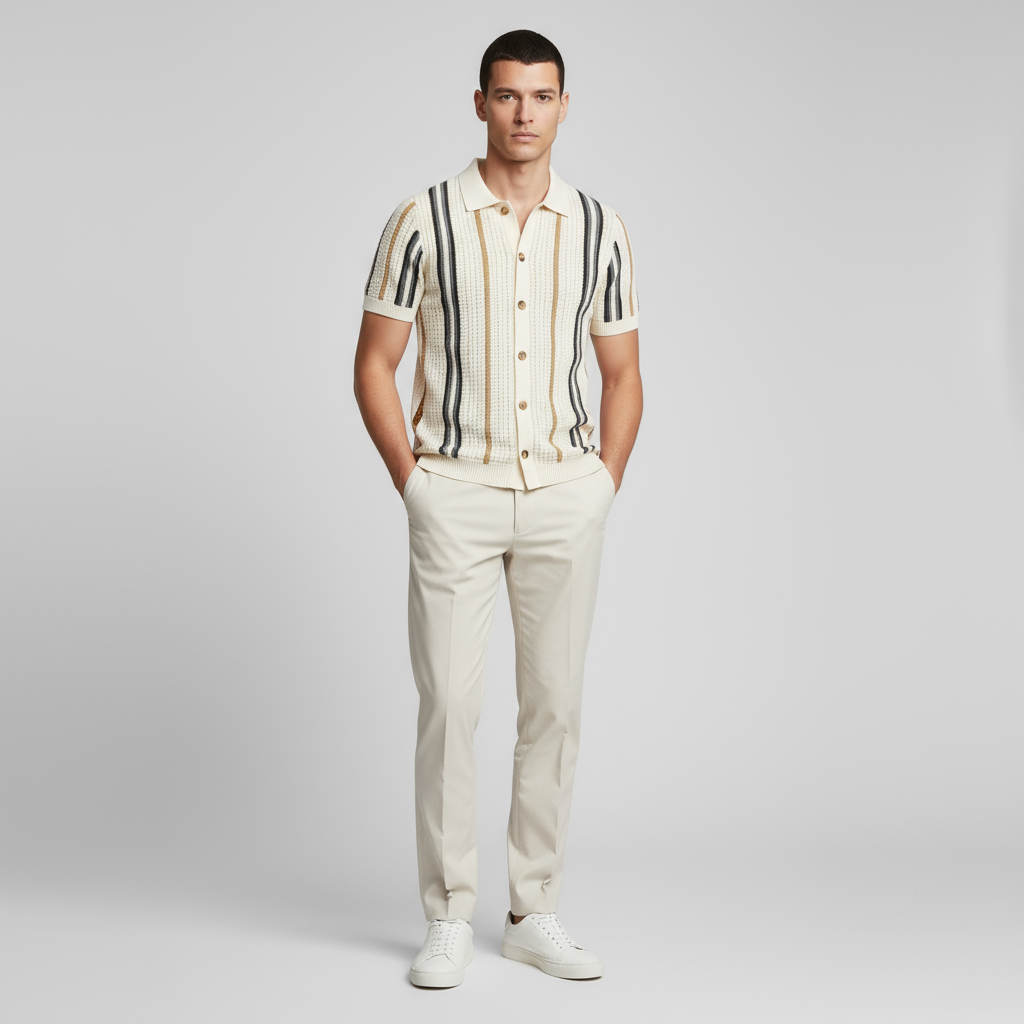 Vittorio Beniros Open-Weave Shirt